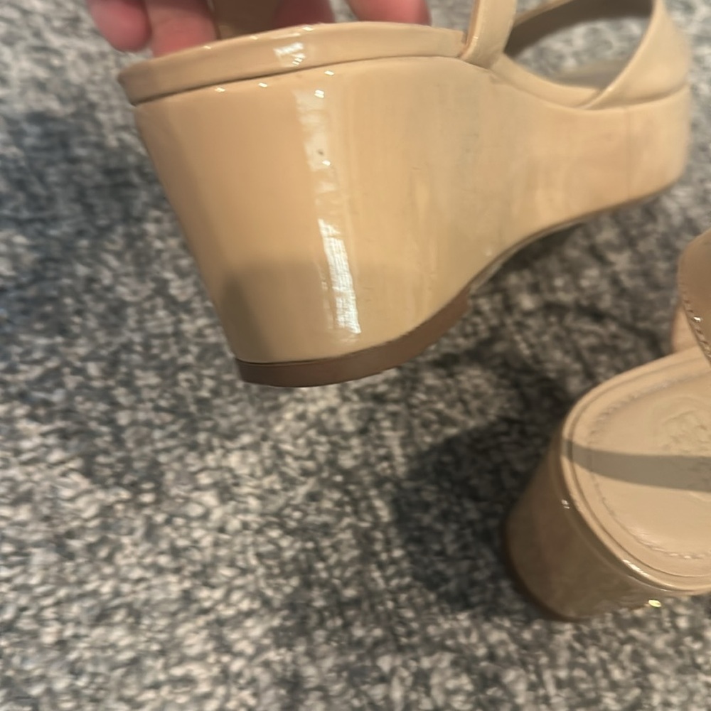 Tory Burch Abena Wedge Flatform Patent Flatform Sz 7.5 - Picture 5 of 12